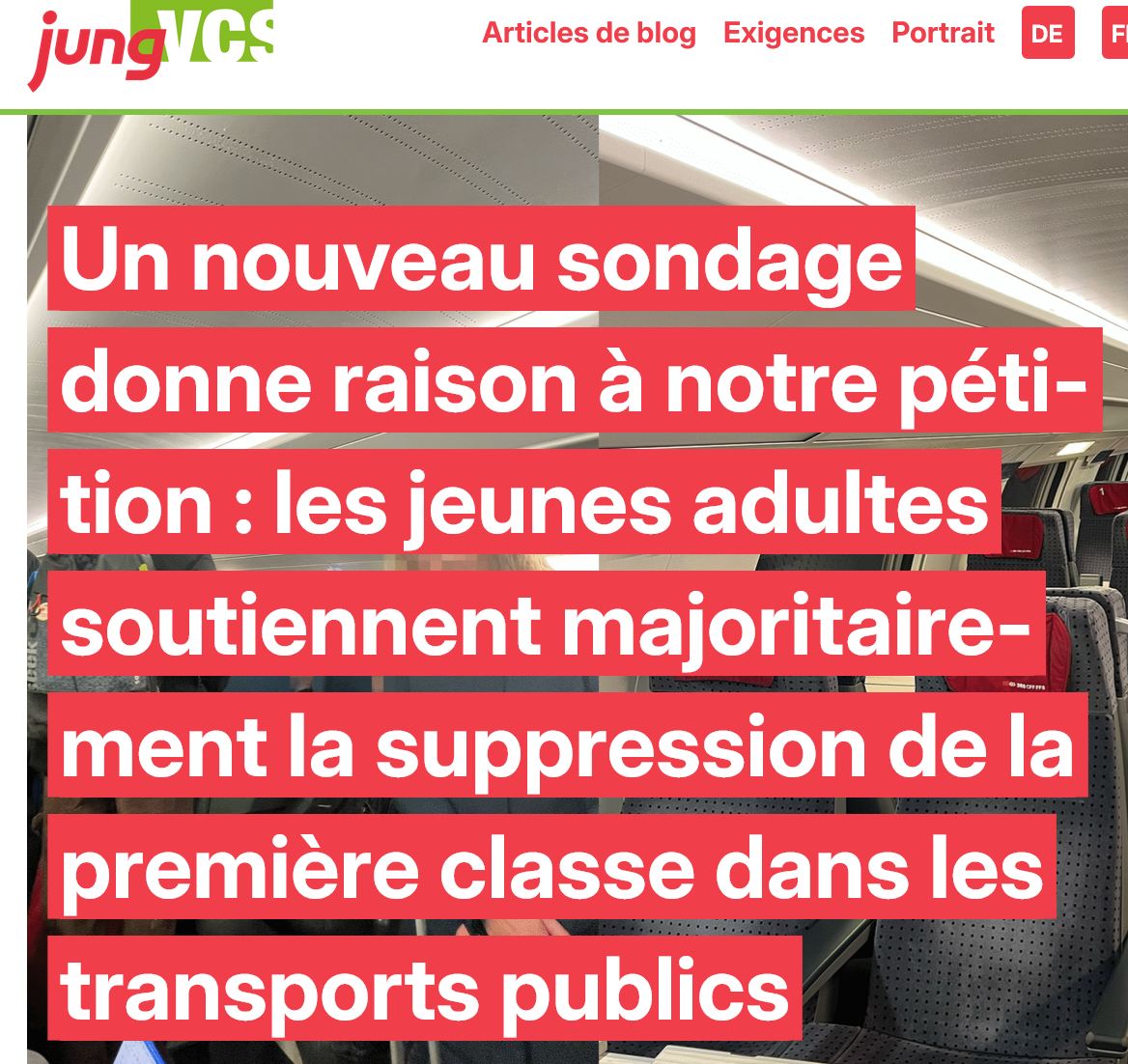 Sondage DemoscopeATE_Suppression 1ère classe